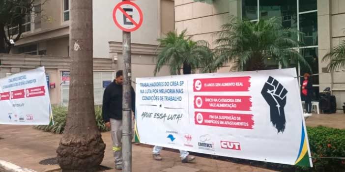 Trabalhadores do CREA-SP entram em greve | Notícias